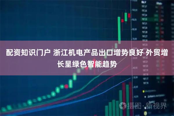配资知识门户 浙江机电产品出口增势良好 外贸增长呈绿色智能趋势